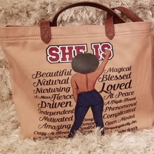 Brand new custom canvas tote